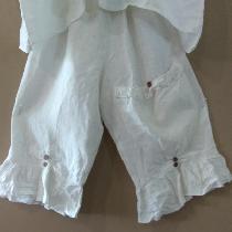 Down on the Bayou Lismore Facebook.
Rustic linen bloomers with vintage vegetable Ivory buttons