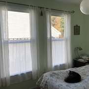 Jeannette, Waking up to these linen curtains is a d...
