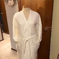 Bathrobe for warmer weather.  Wanted one long enough for my 5’10” frame and large enough to cove...