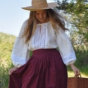 Elena , Cottage Core outfit. Peasant Blouse is b...