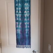 A tie dyed scarf, this the second one of these I made. The first scarf I read that you could set...