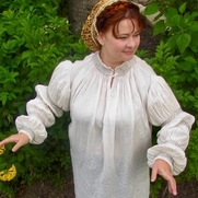 Anne, 16th c German inspired honeycomb smocked...