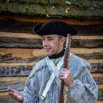 Recreation of an American Revolution uniform, known as a 