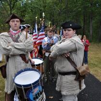 Recreations of an American Revolution uniform, known as a 