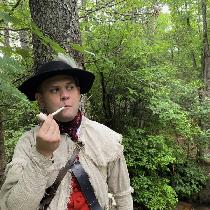 Recreation of an American Revolution uniform, known as a 