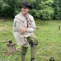 Recreation of an American Revolution uniform, known as a 