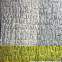 This is the back of my flower quilt, again 100% linen