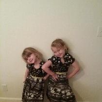Janna, Christmas dresses for Lilian and Roselyn...