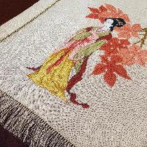 .
~ Geisha ~

by Nabila's Creations

Table Runner 
(Cross-stitch on beige linen with hand-...