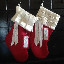 Bridget, Festive classic Christmas stockings. Cre...