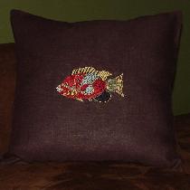 used coffee bean brown and it matched my new sofas perfectly .. the embroidery design i digitize...