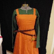 Vicky, 100% linen viking reenactment dress