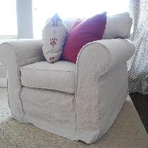 Katie, I slipcovered my family room couch and t...