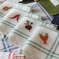 fresh from farmer's market on perfect to cross stitch linen ....