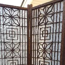 Original rice paper panels in our old shoji screen had shrunk & come off.  Replaced it with IL03...