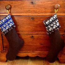 Elisabeth, Newlywed Christmas stockings! Fabrics-St...