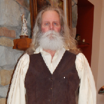 Heidi's Grandfather.  Made shirt, pants. vest and leggings.