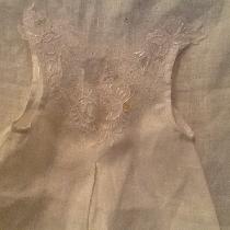 This was a christening gown that was made for a co worker. I also completed a coat lace bonnet a...