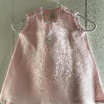  marta, Light Pink Baby Dress No Sleeves With Wh...