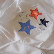 White linen, starry baby wrap