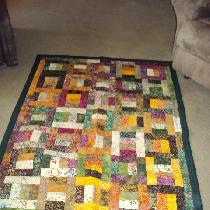 Laurie, First quilt using batiks.  They were fun...