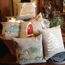 , Happy Holidays, hand created on natural...