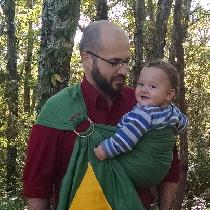 Tasha, A Zelda inspired ring sling baby carrier...