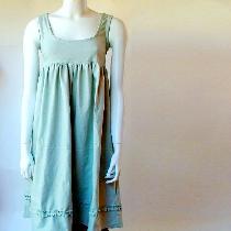 Natallia, Linen tunic dress I made with medium wei...