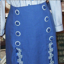 This skirt using IL019 linen is a 1912 pattern from La Mode Illustre magazine through the Vintag...