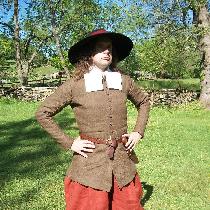 This outfit was designed to portray a 17th Century English colonist living in Maryland.  The dou...