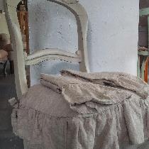 Vicky, Washed linen chair cover. 