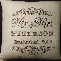 Personalized pillow, perfect wedding or anniversary gift. The perfect keepsake for someone speci...