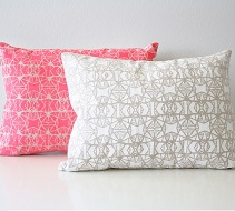 Morgana, These pillows are screen printed by hand...