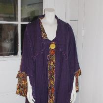 Linnie, Tina Givens coat in middle weight linen