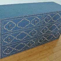 Alexis, Custom made six drawer dresser wrapped w...