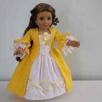 Jessica, Colonial dress for an American girl doll...