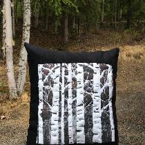 Barbara, Linen pillow. I printed the front panel...