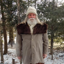 Victoria, Heidi's Grandfather made the Hat, Scarf,...