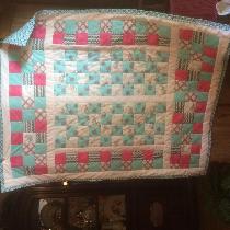 Krystal, throw cover size girls quilt for a speci...