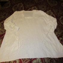 Simplicity 1543 Tunic 100% Fabrics-Store Bleached Linen