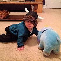 G. kathryn, Carwyn's first Halloween costume was a v...