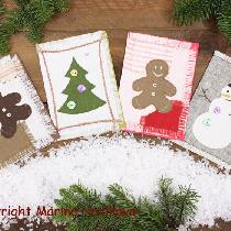 you probably never thought that you can make cute Christmas cards out of linen, ha? I did it! :-...