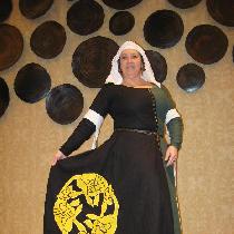 Anita, 14th Century complete outfit made entire...