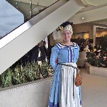 Rachel, 16th century German gown, hemd (chemise)...