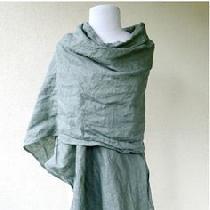 Linen wrap shawl.