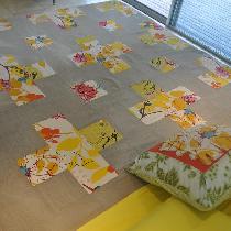 , I wanted to make a linen quilt for my ki...
