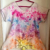 Suzanne, Here is my Sunset tunic. I used the natu...