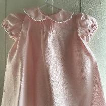  marta, Light Baby Pink Dress With Shirred Sleev...