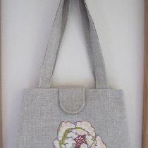 Appliqued handbag