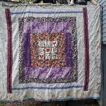 Doris, the  front of a king size quilt I made i...